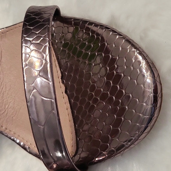 Mirrored Silver Evening Sandal Heels. - Picture 9 of 10